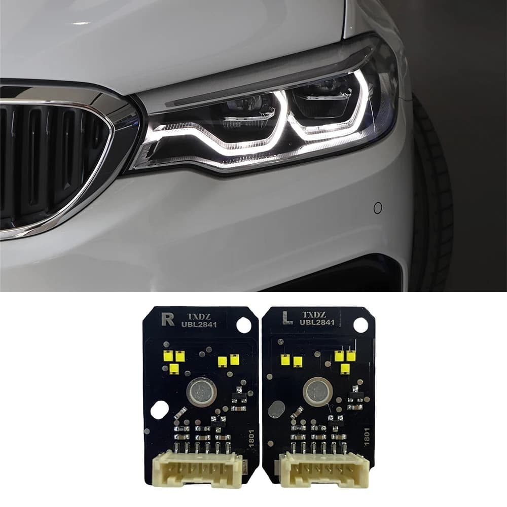 Luce bianca per BMW Serie 5 G30 G31 G38 2018-2020 Fari LED adattivi per auto DRL 63117214939 63117214940 Tabelloni di luce diurna
