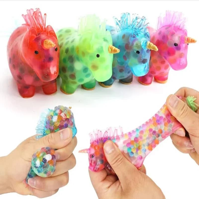 Luminoso Unicorno Palline Antistress Giocattolo Spremere Giocattoli Antistress Agitarsi Squishy Kawaii Palla Antistress Per Bambini Adulti Giocattoli Antistress