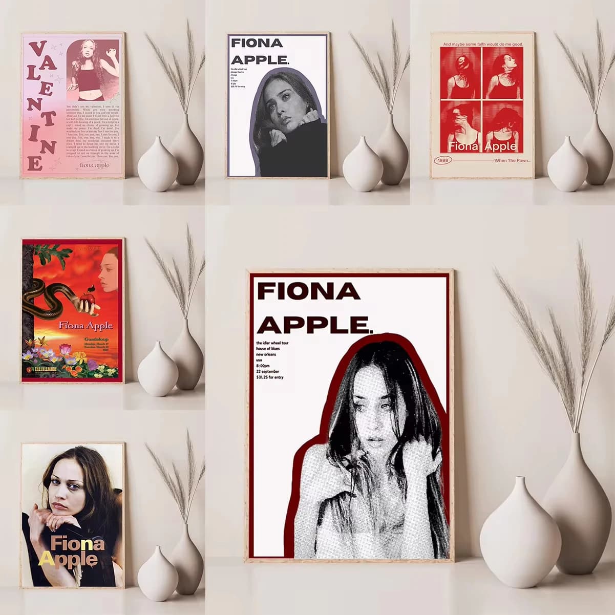 American Rock Singer Fiona A-Apple Poster Room Decor Print Posters for Wall Decororation Home Canvas Painting
