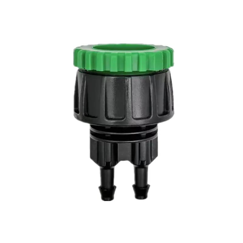 3pcs Gardens Tap Hose Splitter Adapter Connector 1/2'' 3/4'' to 1/4'' Pipe Barb 2-Way Tubing Watering Fittings