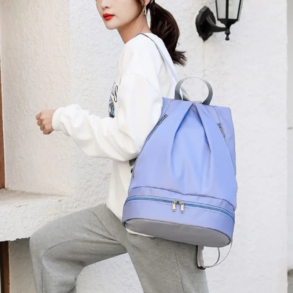 Wet Dry Separation Fitness Bag Foldable Large Capacity Travel Handbag Expansion Waterproof Travel Duffel Bag Gym