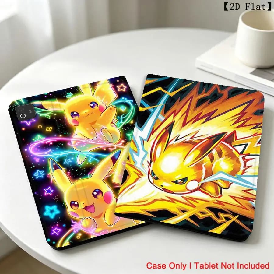 Cute Pikachus Pokmons With Pencil Holder Case for Xiaomi Pad 5 6 7 8 Pro Redmi Pad SE K Pad 8.8 9.7 12.4 Inch Pad 6s Pro 7 Ultra