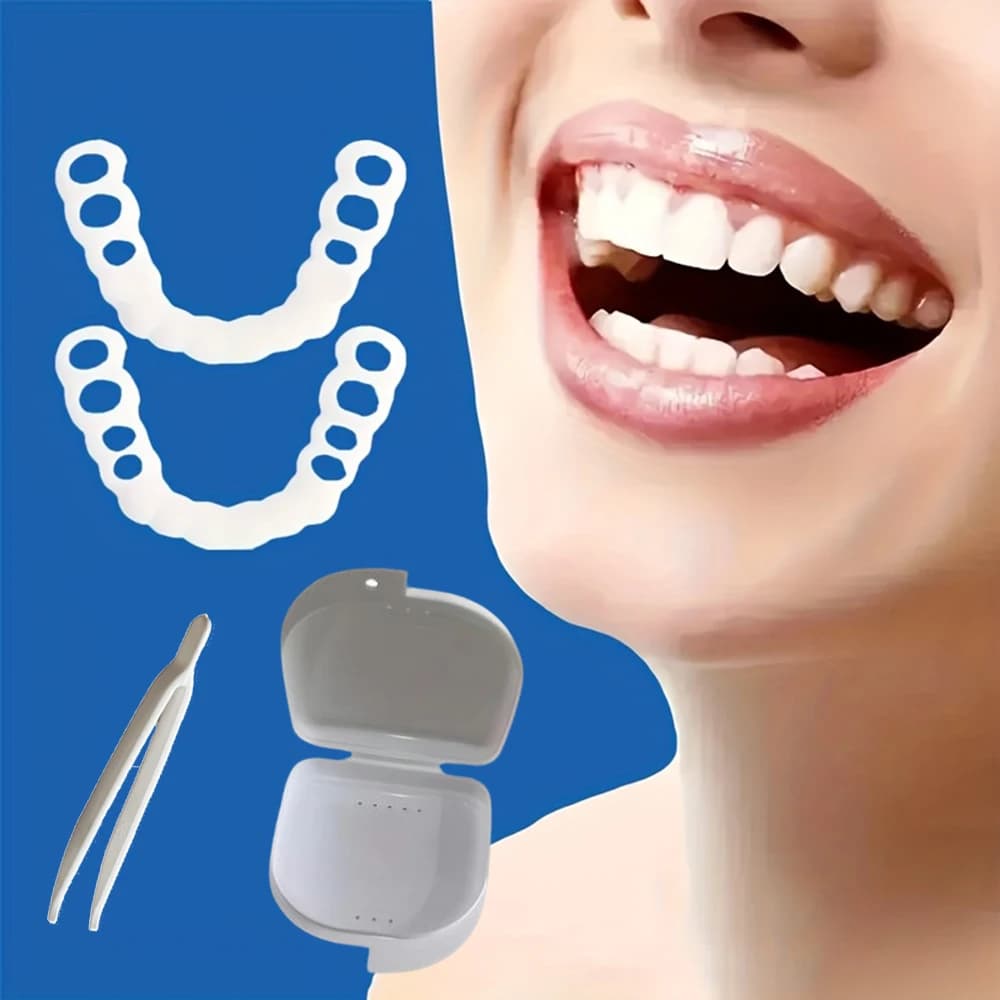 Nuove Faccette Dentali Riutilizzabili Ily Use, Copertura Sbiancante Istantanea per un Sorriso, Ultra Sottili e Aderenti, Non Influenzano l'Alimentazione e l'Uso Quotidiano H2931