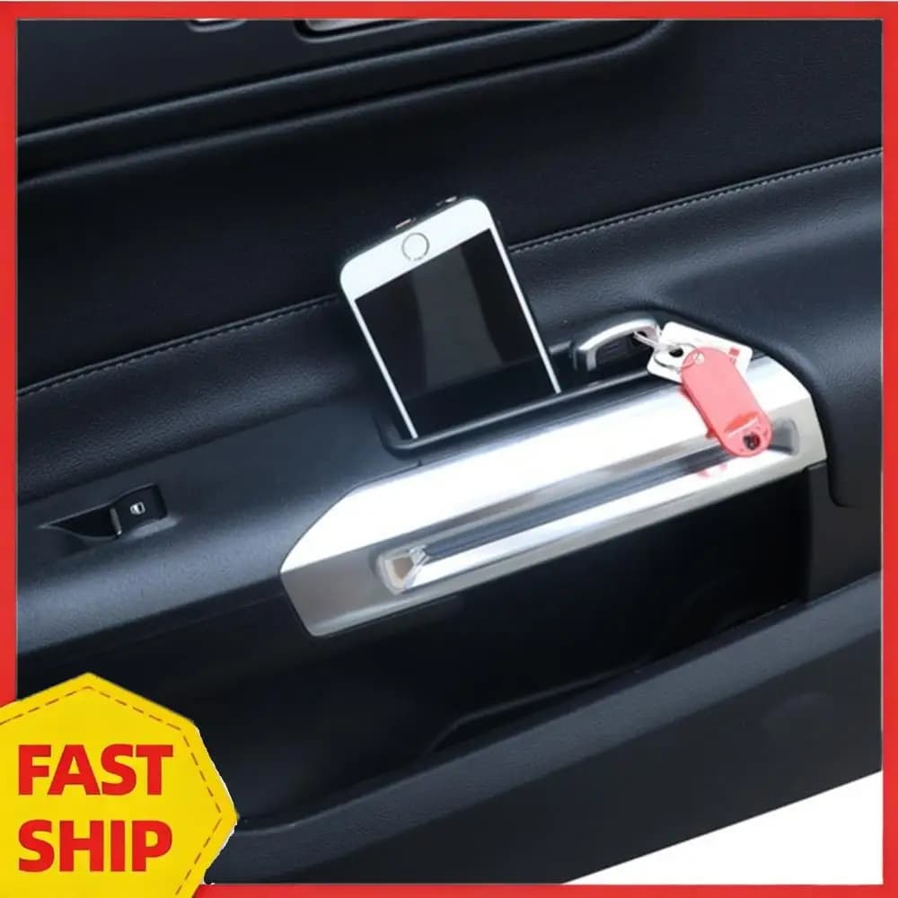 Scatola portaoggetti per maniglia auto in plastica ABS, vassoio portaoggetti per maniglia anteriore, organizer per interni auto
