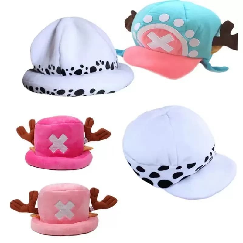 Brdwn Piece Unisex Tony Tony Chopper Cosplay Costume Hat Cartoon Cap