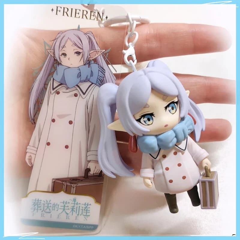 Nuovo Anime Frieren Doll Portachiavi Scatola cieca alla moda Giocattolo alla moda Versione Q Modello Borsa da collezione Decorazione pendente Regalo di compleanno