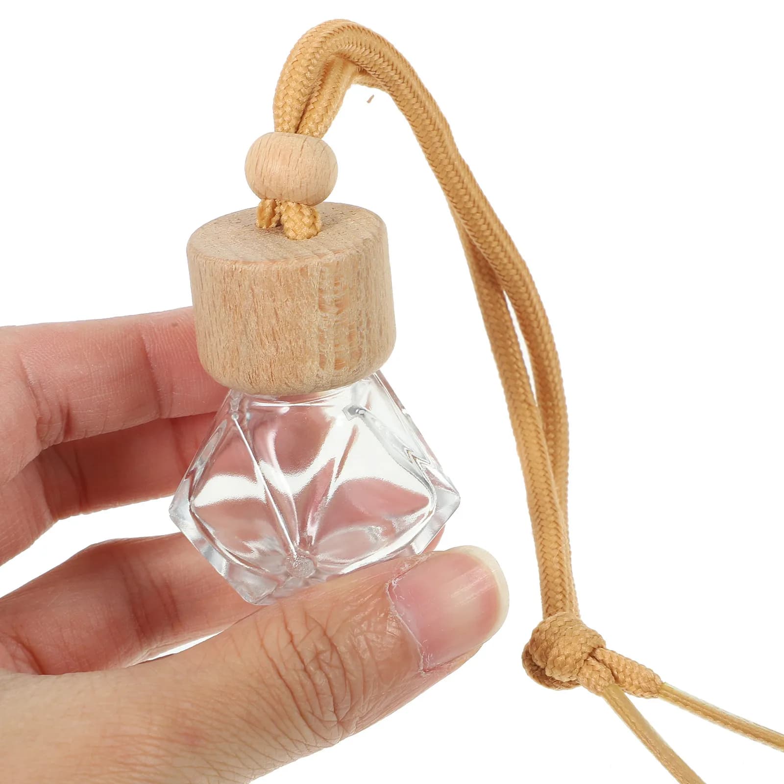 10 Pieces Perfume Bottles For Car Hanger, Rechargeable Glass Vacuum Diffuser, Auto Deodorant Pendant Accessories with Essential Oil