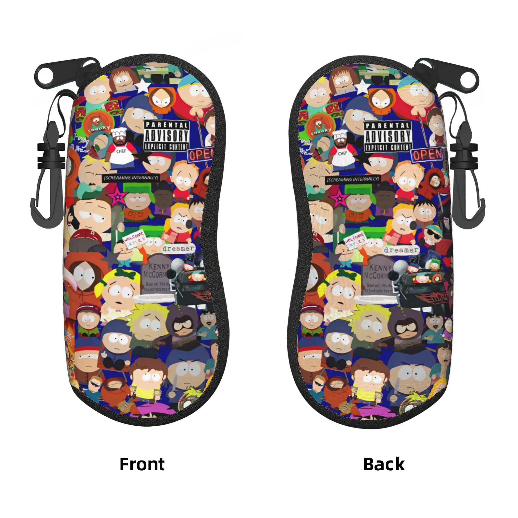 Cartoon S-Souths Cute P-Parks Glasses Case Cover Original Sunglasses Case Unisex Convenient Eyeglass Cases Eyewear Organizer