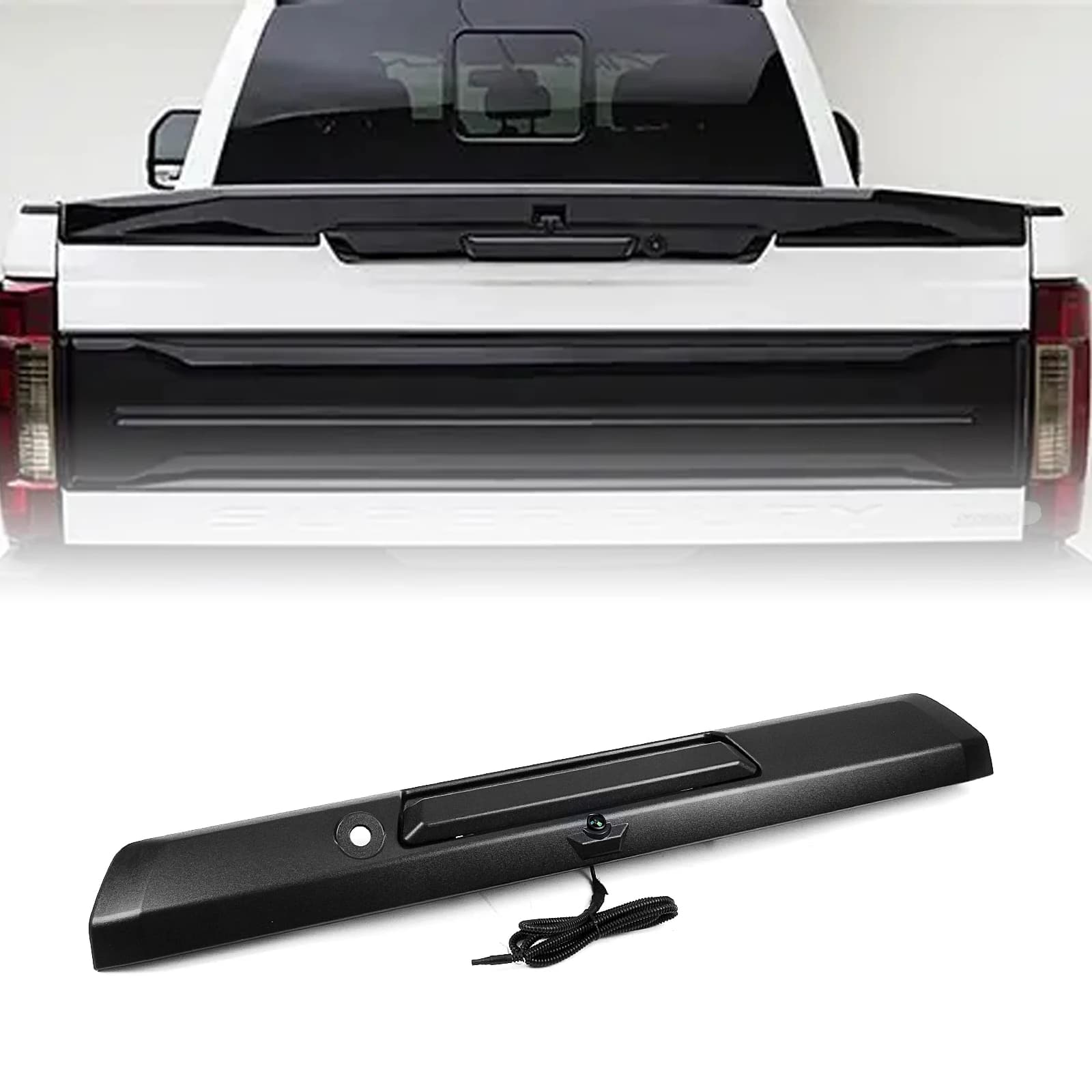 Kit Maniglia Interruttore Portellone Posteriore HC3Z-9943400-NB con Telecamera di Retromarcia per Ford Super Duty 2017-2020