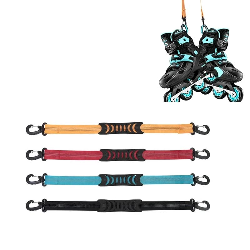 Portable Online Skating Belts Ice Skating Belts Transport Belts Winter Ski Accessories Wheel Skating Shoes Ski Shoe Lift Strap1Pcs