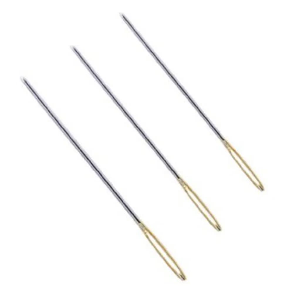 18Pcs Large Hole Carbon Steel Needles Blunt Point Sewing Knitting Yarn Crochet Cross Embroidery Stitching Needle Set