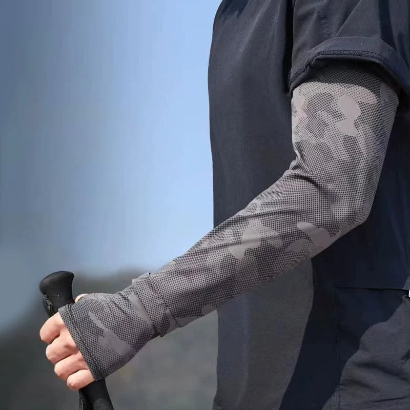 1 piece of unisex cycling sleeves, UV sun protection, anti-UV solar protection, fresh ice, running, cycling, mountaineering