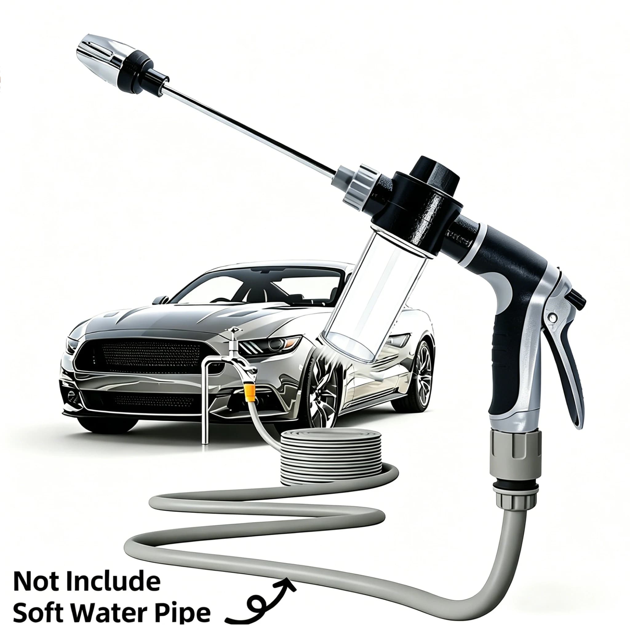 NEW High Pressure Car Wash Water Gun Garden Water Pipe Nozzle, Multifunctional Watering Tool, Powerful Cleaning For Cars Garden