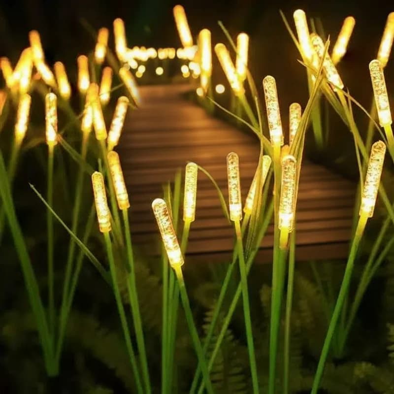 Luci solari a bolle impermeabili per esterni, luci a palo per decorare giardini, vialetti e cortili
