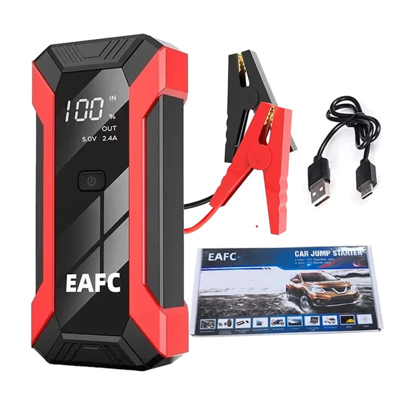 12V Car Emergency Avviator Output 1200A Portable Emergency Starter Charger Power Bank Battery Starter for Gasoline Car