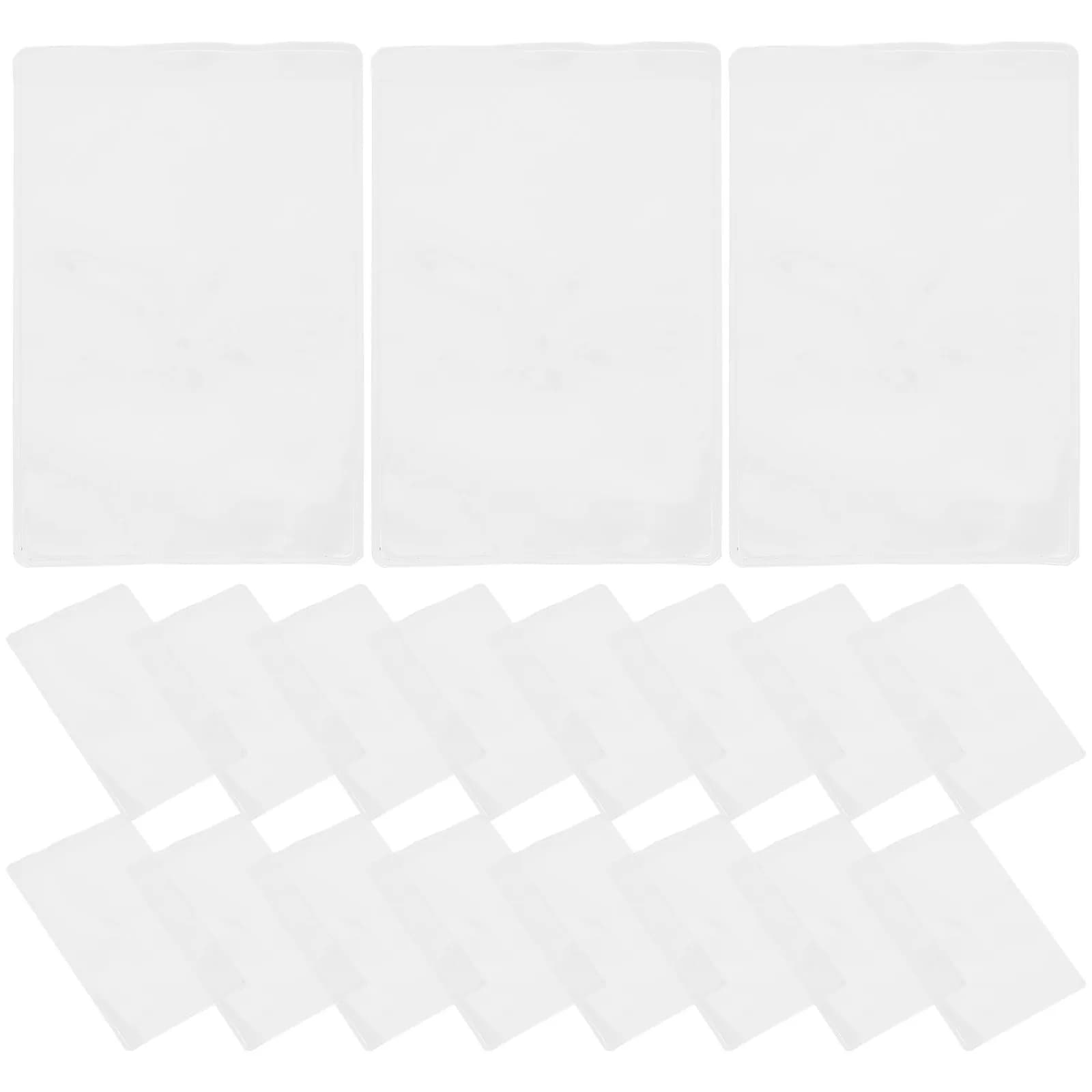 50 Pezzi Bustine Protettive Standard per Carte da Gioco, in PVC Trasparente Flessibile, per Carte Collezionabili, Carte da Gioco, Cartoline e Foto