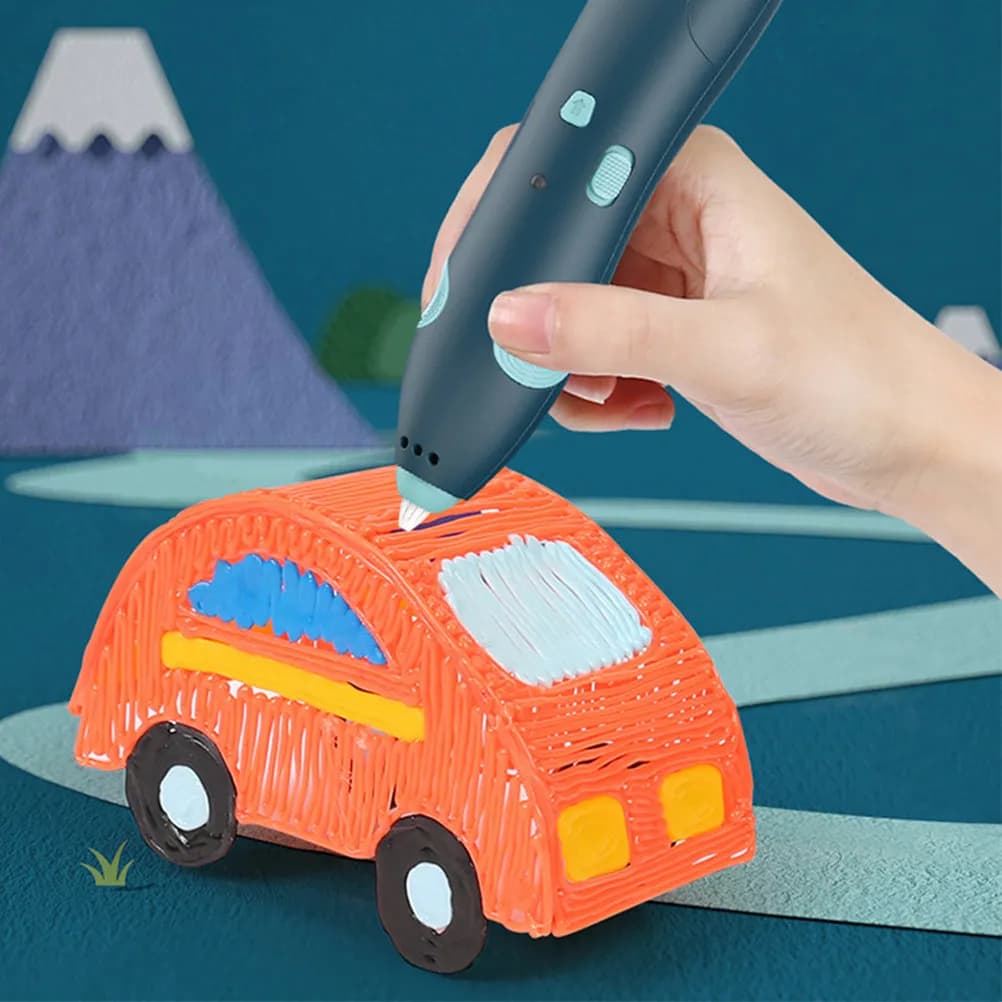 12Pcs Printing Supplies 3D Pen Filament Refills Excellent Adhesion No Clogging Safe Non Toxic Pla for Creative 3D Drawing Art