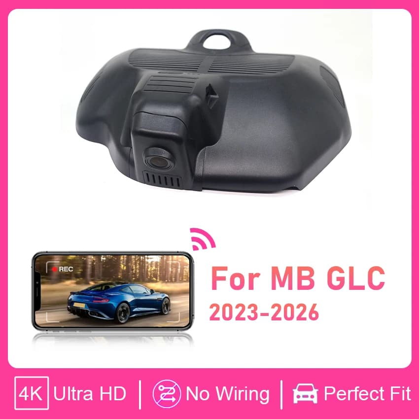 4K 2160P Plug and Play Dash Cam Video Night Vision Car Photographer for Mercedes Benz GLC X254 C254 2022 2023 2024 2025 2026