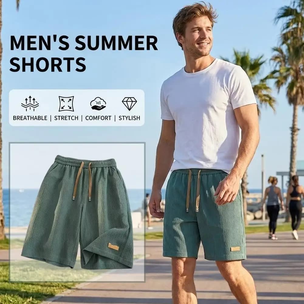 Ice Silk Casual Shorts Men Summer Thin American Trend Quick Dry Loose Large Size Beach Short Pants Breathable Men Gym Shorts