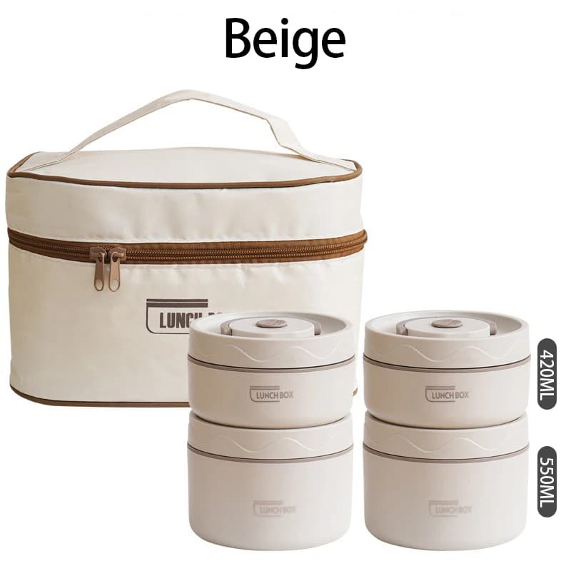 Contenitore per il pranzo isolato in acciaio inossidabile Bento Box termico portatile multifunzione sigillato con borsa termica BWT002