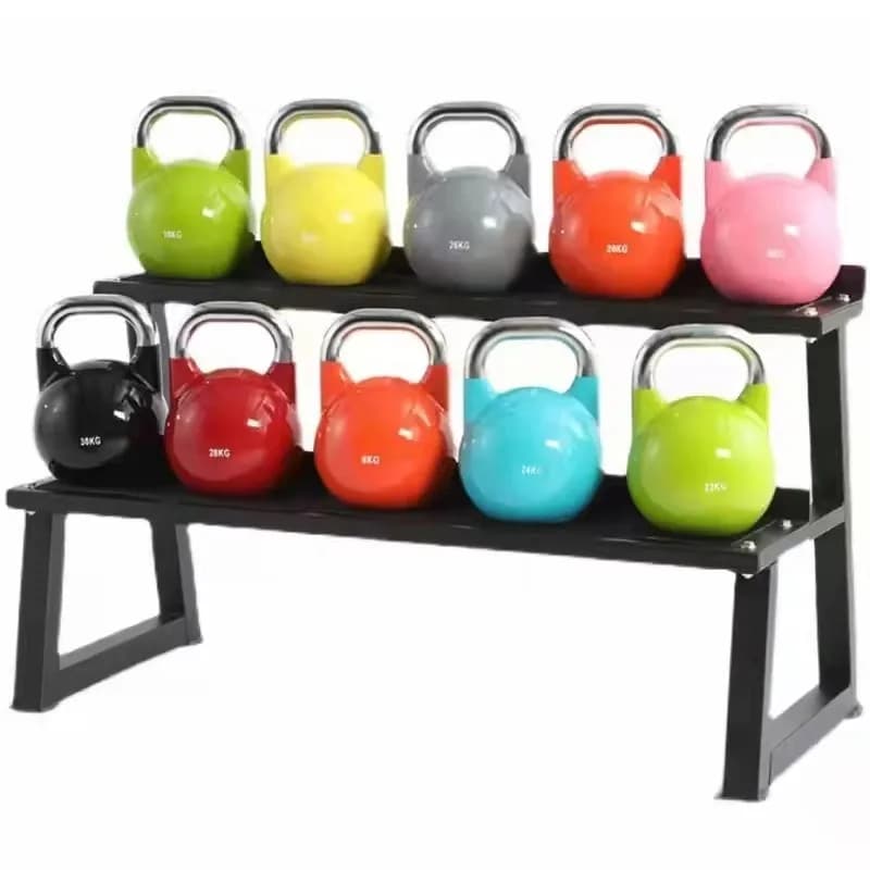 4kgCompetition Kettlebell Colorful ergonomic handle for commercial gym use Strength training for fitness enthusiasts Beginners