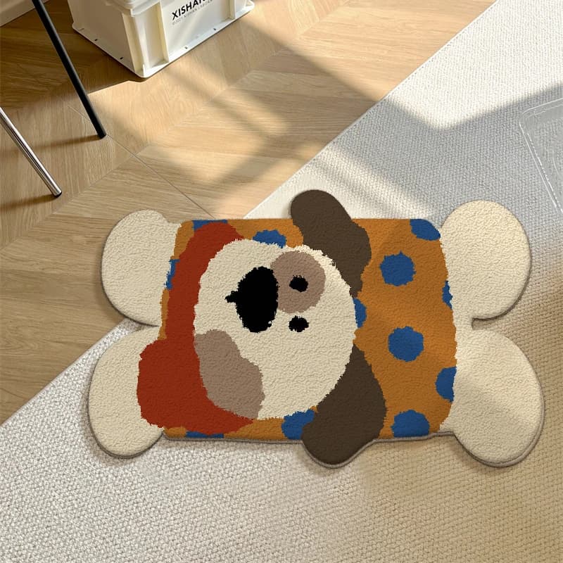 Carpet imitation cashmere cute cartoon bedroom covered by bedside table girls bedroom sofa high-end pillow of living room