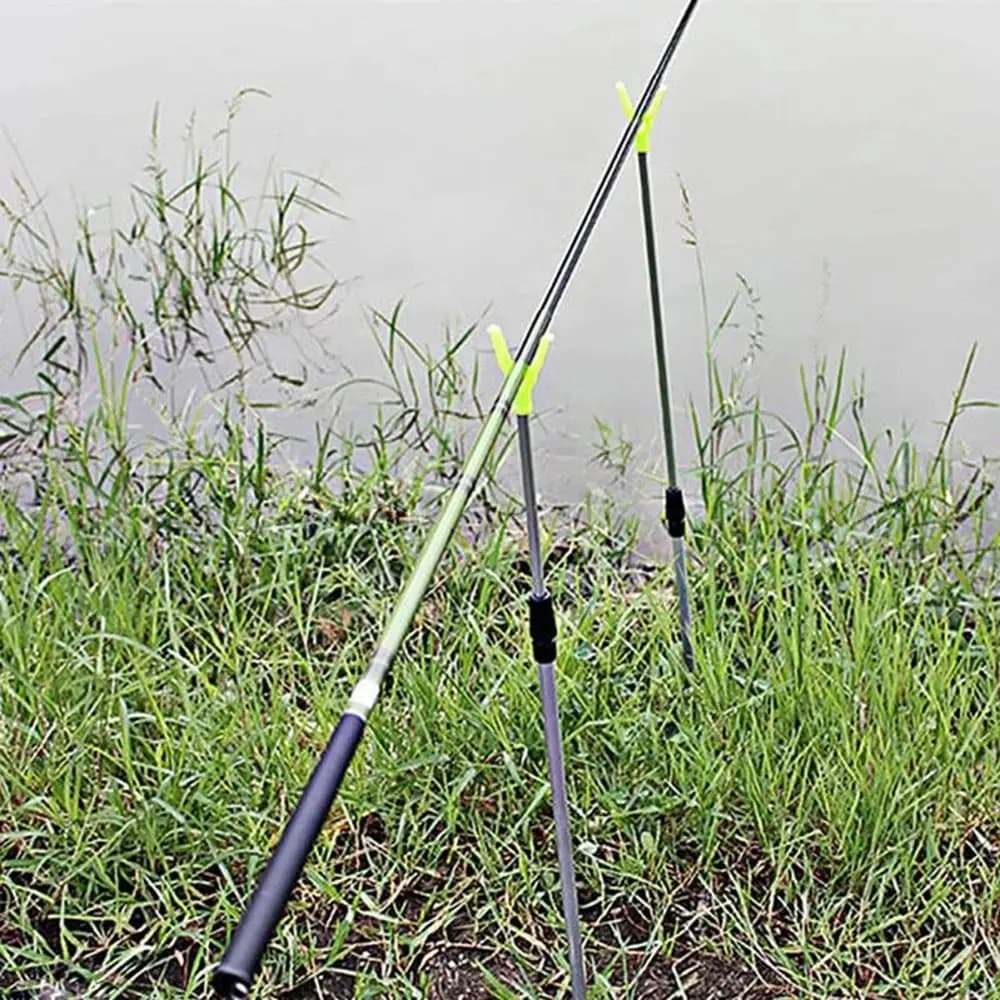 Aluminum Alloy Telescopic Fishing Stand Adjustable Telescopic Fishing Rod Holder Fixed Fishing Tackle 50/80cm