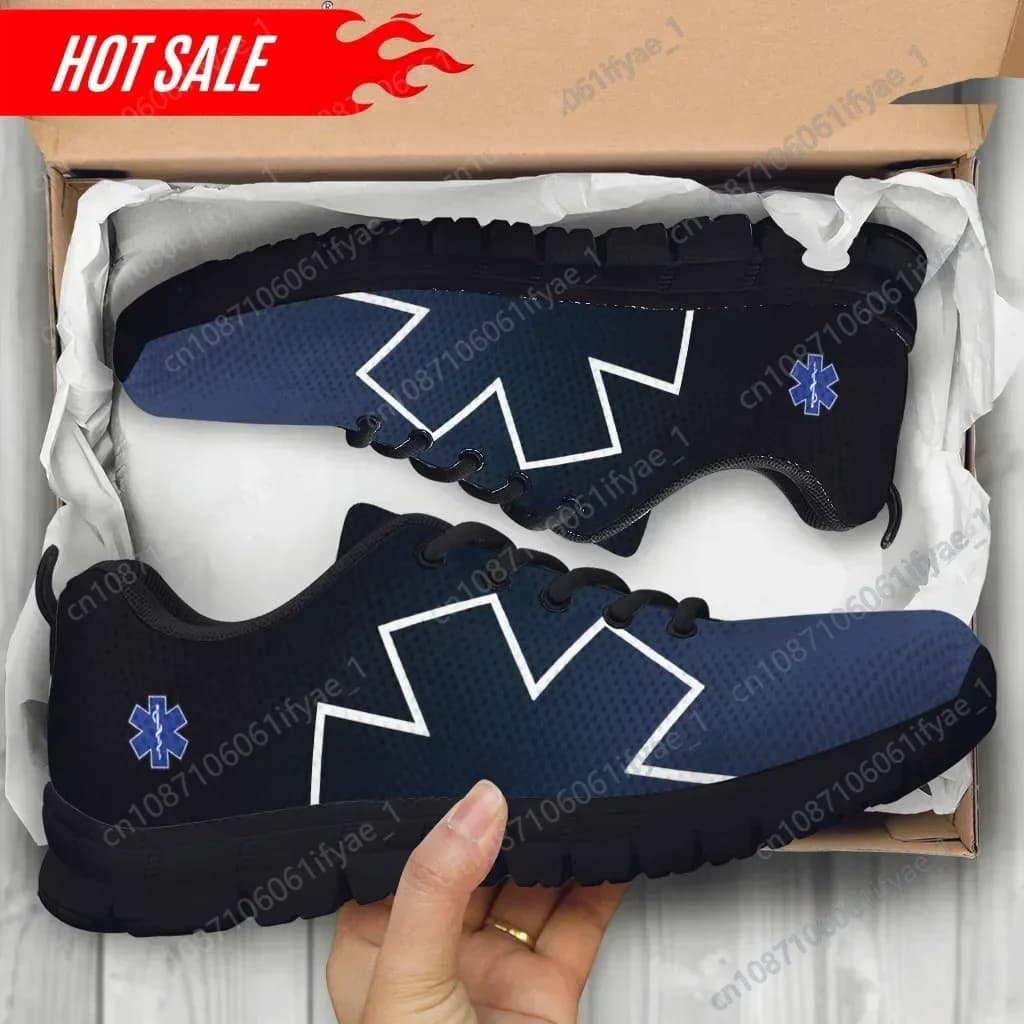 Paramedic EMT EMS Women's Customized Low Shoes Unisex Work Gymnastics Lactation Shoes Women's Light Zapatos Mujer