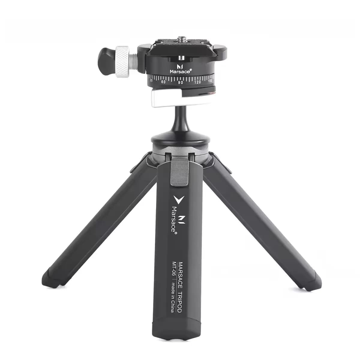 Marsace MT-06 Vlog Mini Tripod Handheld Cold Shoe Head Micro Single Camera Phone Stand Video Blog Tripod Desktop Selfie Tripod