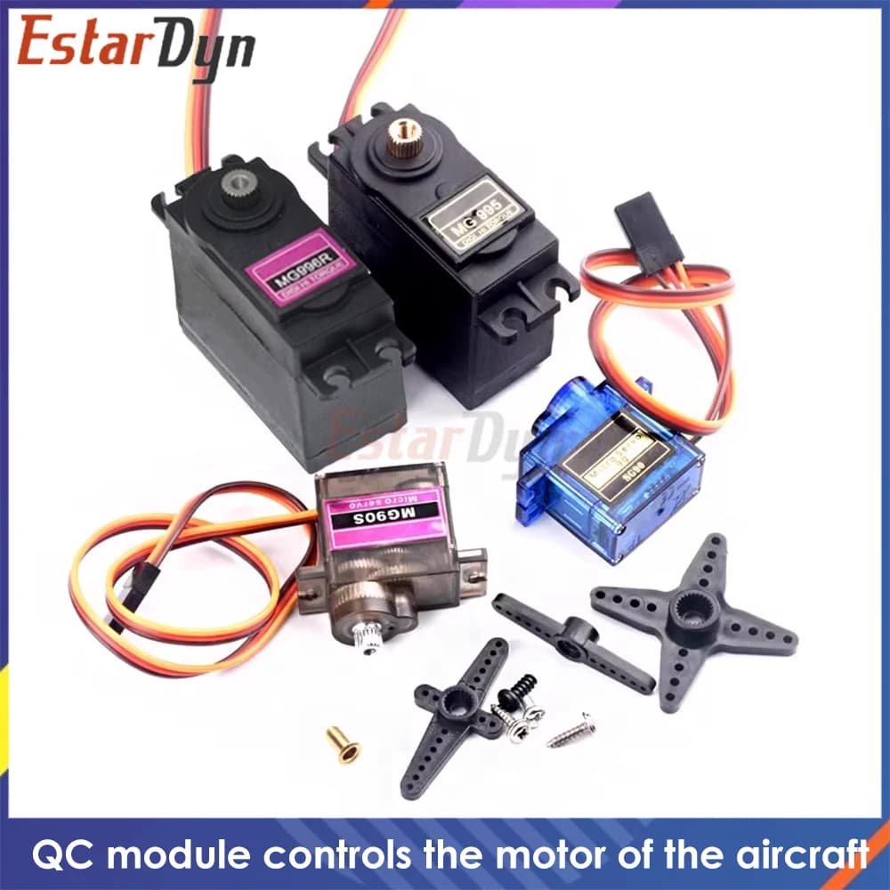 MG995 MG996R Metal Gear Servo 13KG Coppia SG90 9g Servo Motore per RC Elicottero Aereo Auto Robot Modello Parti di Aerei