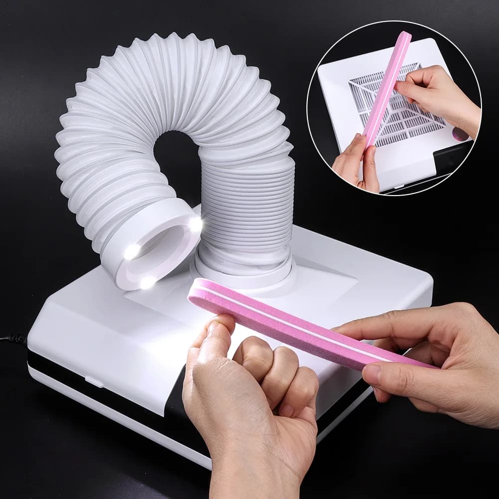 60 W nail vacuum cleaner for manicure pedicure nail art dust removal salon powerful fan