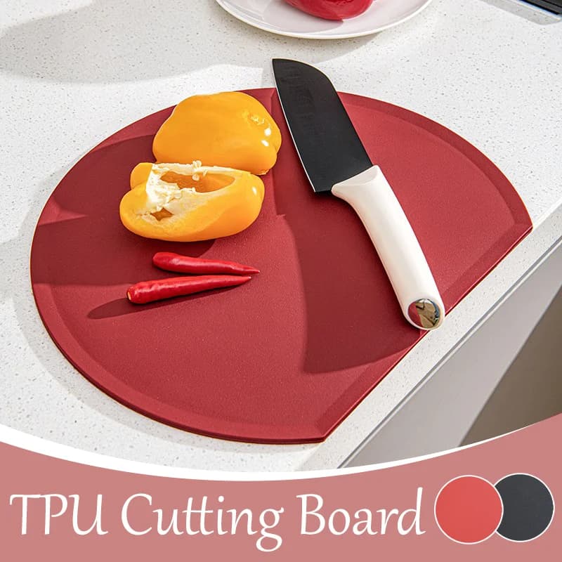 Thick TPU Chopping Board BPA Free Antibacterial Antimold Double Sided Flexible Cutting Board Fruit Vegetable Meat Kitchen Use