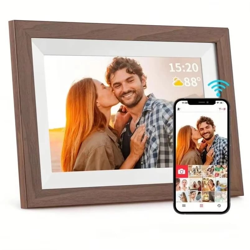 10.1" HD 1280x800 Touch Wi-Fi Digital Photo Frame with MP4/AVI Video & MP3 Plastic Indoor Advertising Display