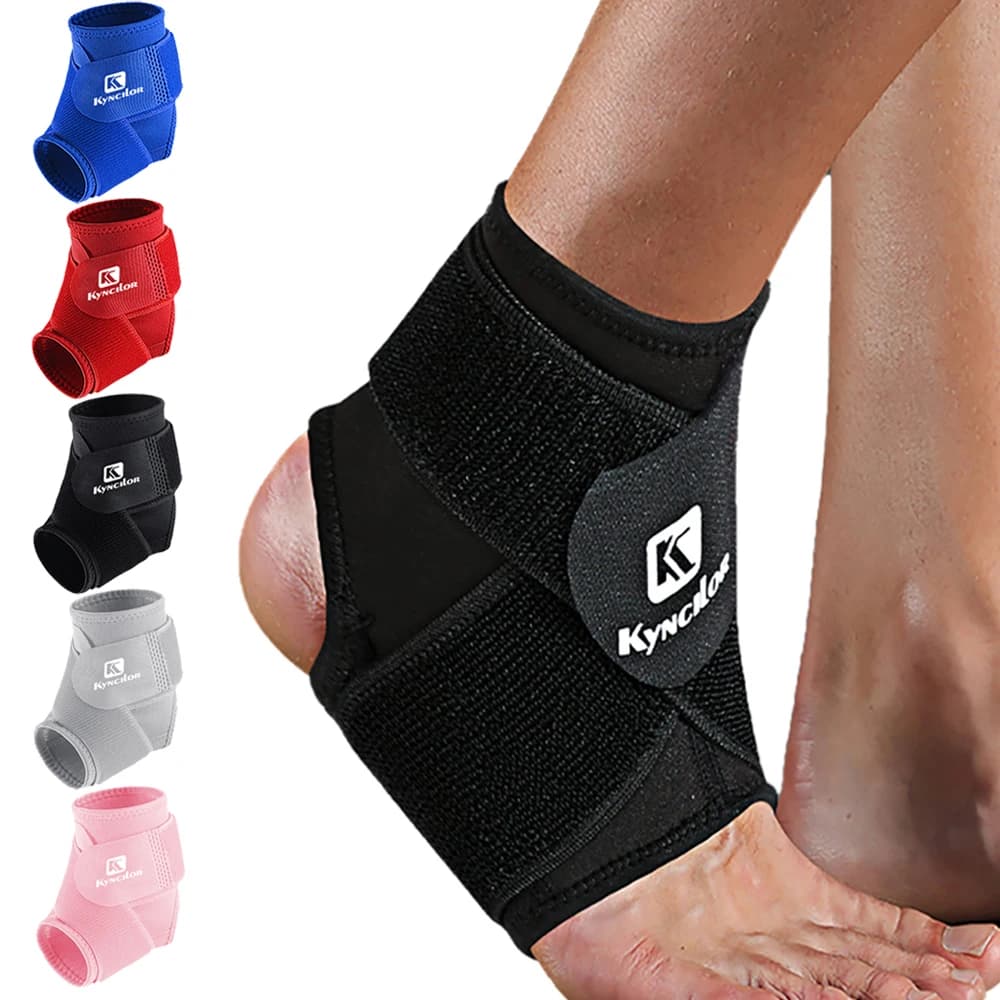 Supporto per Caviglia in Nylon Regolabile con Compressione Bidirezionale per Protezione Sportiva