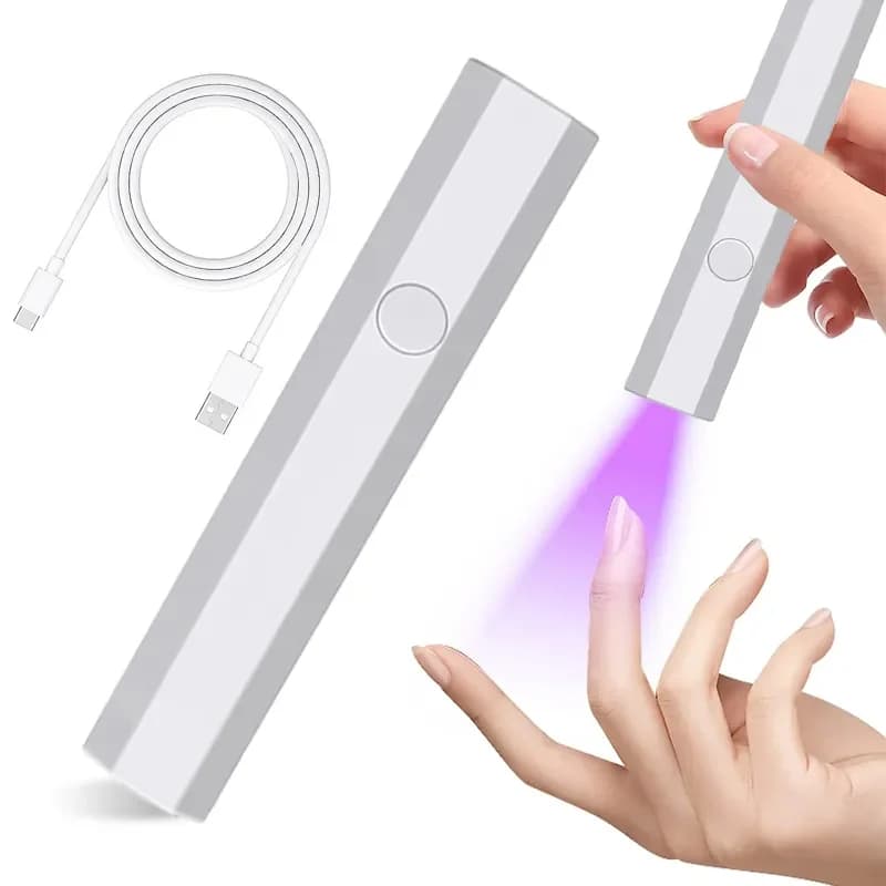 Mini lampada per unghie portatile portatile per tutti lo smalto gel Macchina per asciugare le unghie USB ad asciugatura rapida Lampada per unghie a LED UV Mini penna torcia