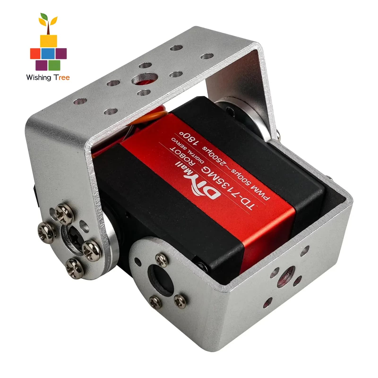 Servomotore digitale in metallo a doppio asse ad alto coppia 15-35 kg 4,8-8,4 V per auto e robot RC con controllo di 180/270 gradi