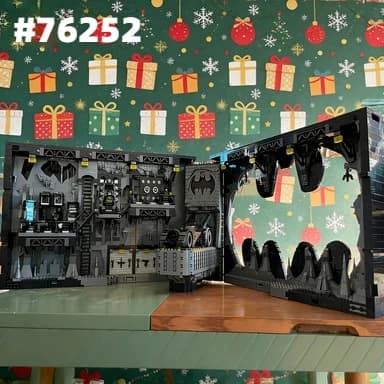 Batcave Shadow Box Building Blocks Classico Modello 1989 Mattoncini Decorazione Casa 3981 Pezzi Giocattoli Regali di Compleanno 76252