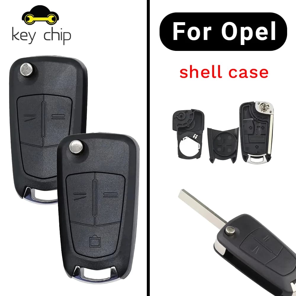 KC Chiave Dell'automobile Borsette Caso Per Opel Vauxhall Corsa D Astra H Zafira B 2004 2005 2006 2007 2008 2013 LOGO Originale Flip Remote