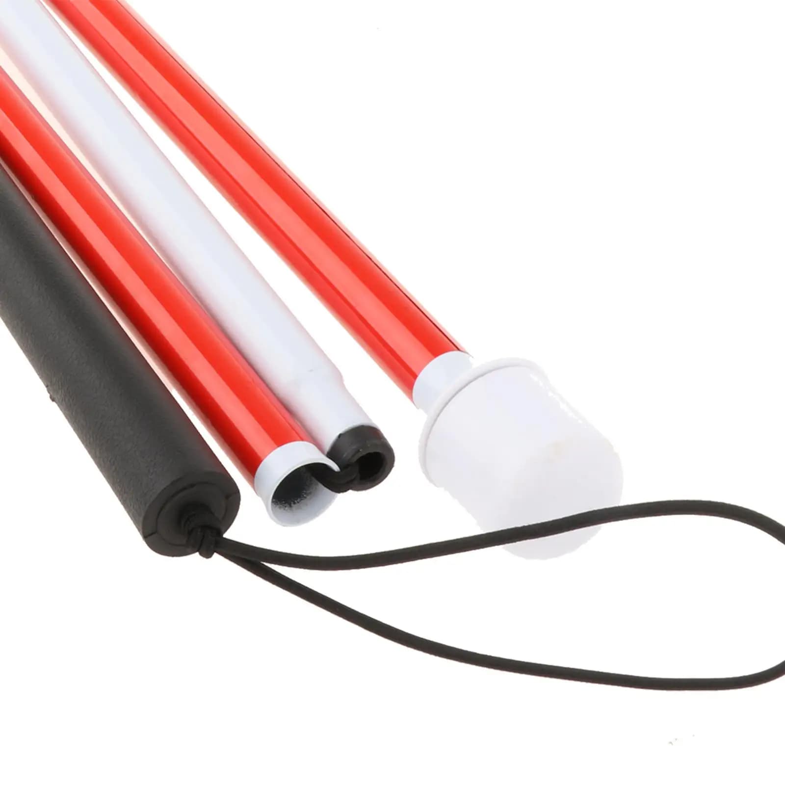 Foldable Stick for Non-Sightseeers in Aluminum Alloy at 4 Sections, Stroller Stick, Trekking Stick for Men, Women, Elders and Hippos