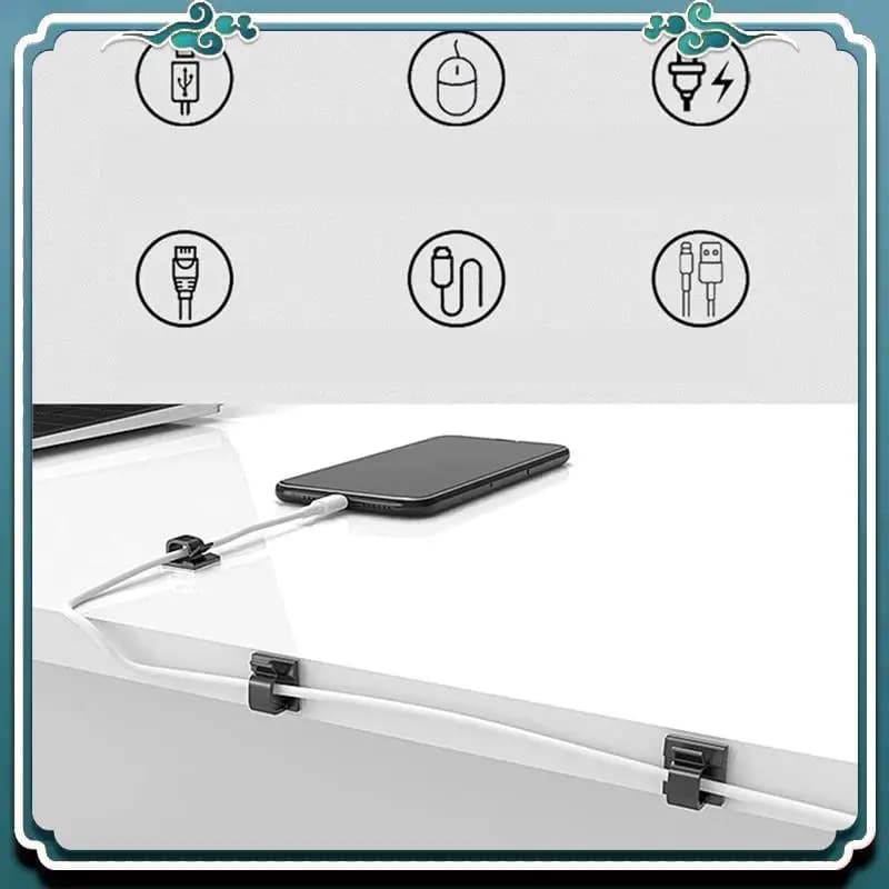 100 pz clip per luce esterna per luci a corda autoadesive mini ganci per cavi clip per cavi ganci supporto per organizer per cavi nero durevole