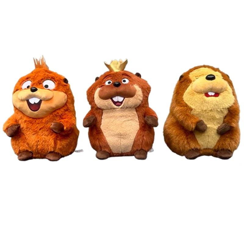Peluche King George Mabel Loaf, Morbido Giocattolo di Peluche a Forma di Castorino, Adorabile Pupazzo Imbottito per Bambini, Decorazione per la Casa e Regalo di Compleanno