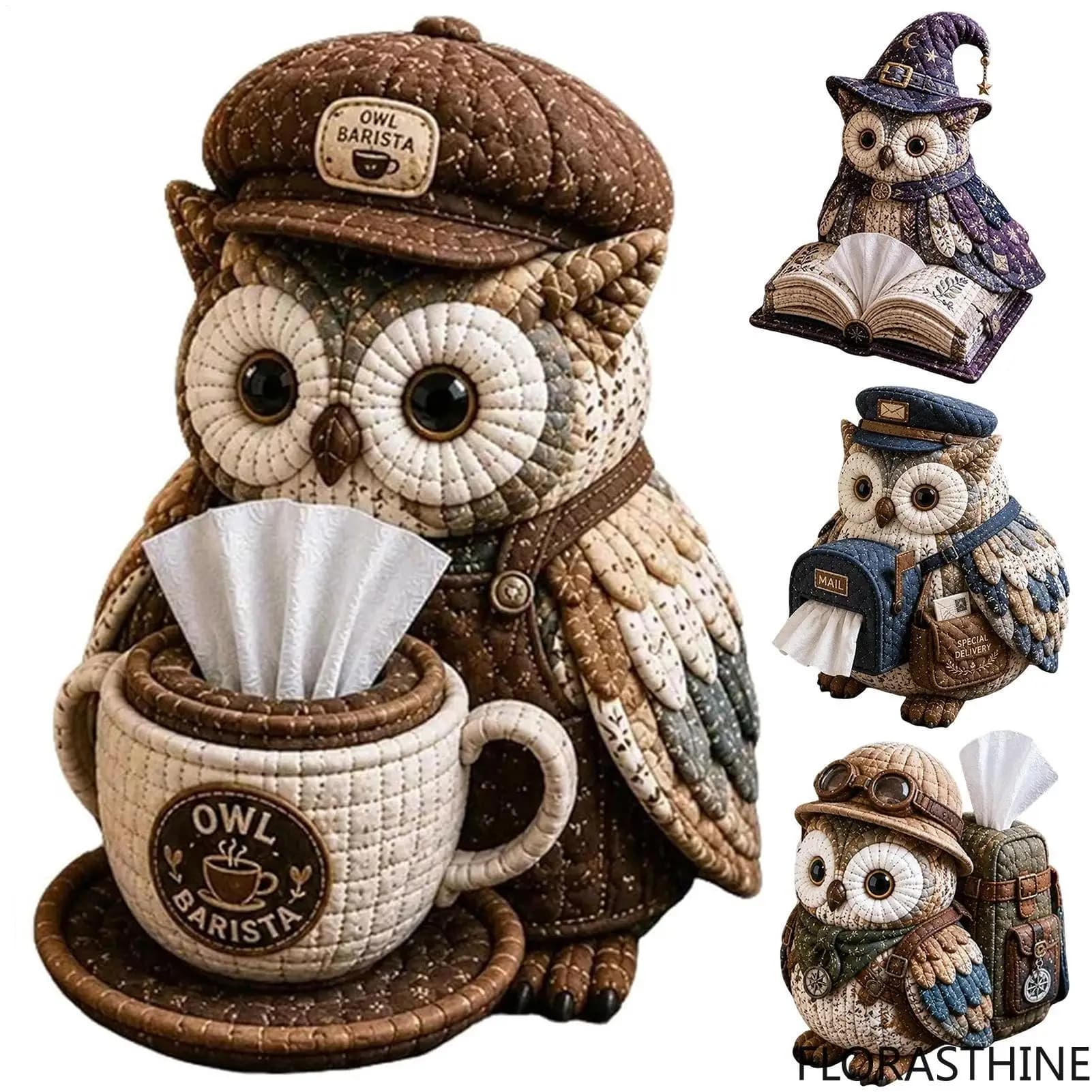 Unfinished tissue box sewing kit Handmade Decorative Cute anima​l Sewing Tissue Kit Box Holder for Beginners