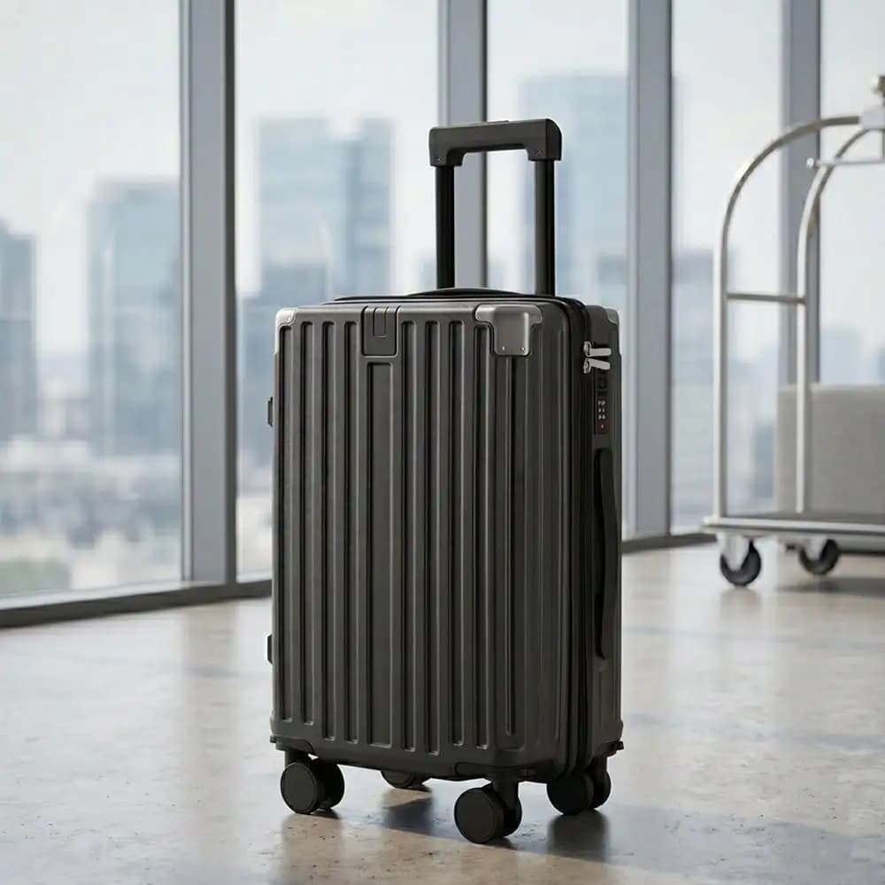 Tidal Flash 20 Inch Carry On Luggage, Ultra Light Hard Shell Suitcase, Detachable Wheels, TSA Lock, Metal Corner Guards, Shockproof, Short Trip Travel, School