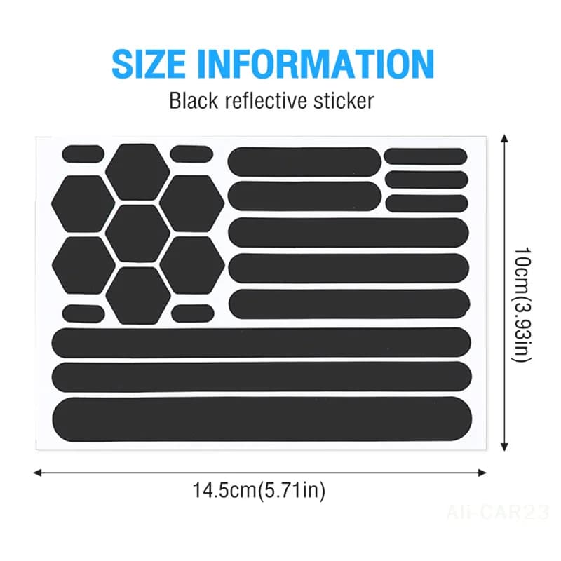 Self-adhesive helmet Reflective Stickers - Bike Scooter Bike Accessories Safety Tape