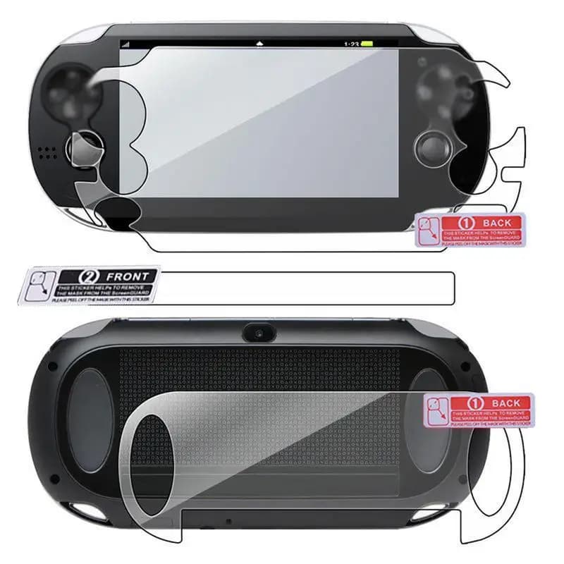 Pellicola proteggi schermo HD per Sony PS Vita PSVGame Player Protezione schermo Pad Accessori per giochi con copertura anteriore e posteriore