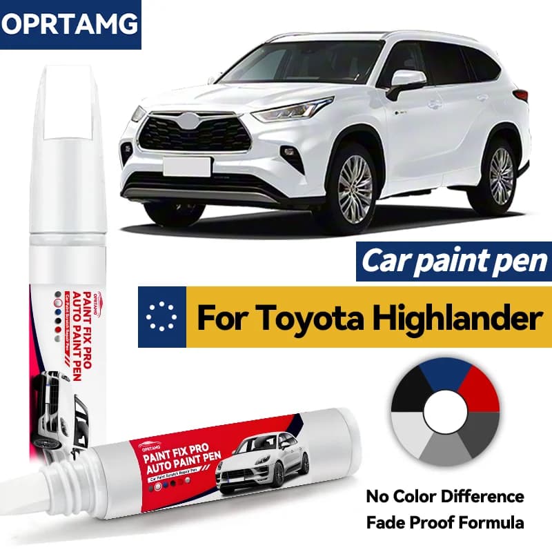 Car body paint pen For Toyota Highlander 2001-2025 XU80 automotive paint repair acrylic paints body repair car accessories