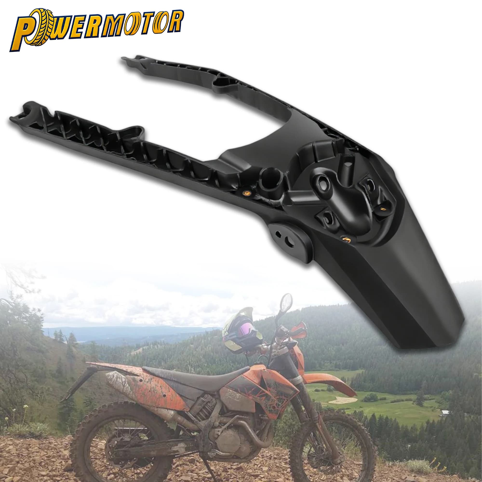 Parafango Posteriore per Moto KTM SXF EXC XCW XCF 150-530 2020 2021 2022, Base Sostitutiva per Faro Posteriore Motocross e Dirt Bike
