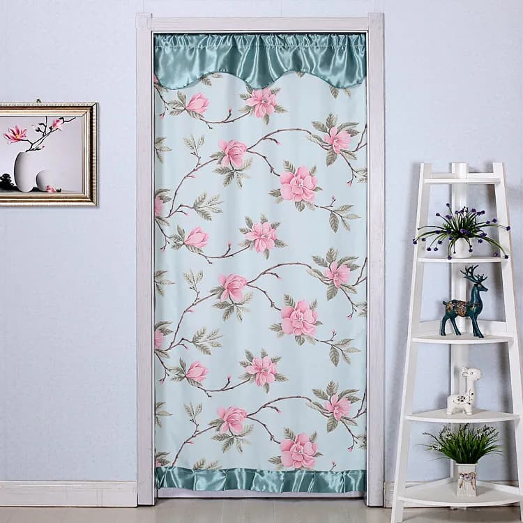 Tenda a Pannello Semi-Trasparente Stile Giapponese per Cucina, Camera da Letto, Soggiorno - Tenda Lunga in Tessuto Divisorio