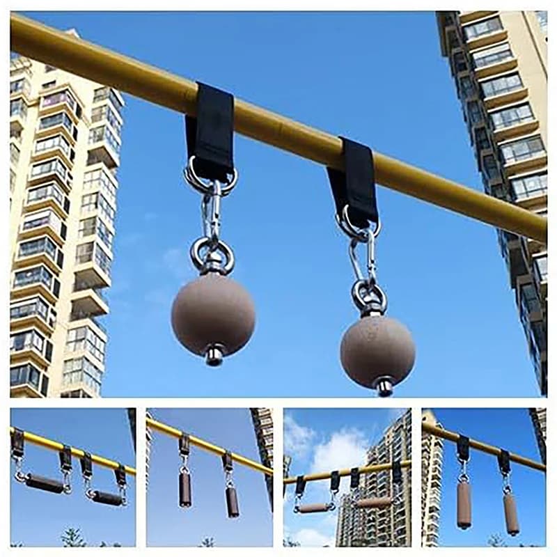 Gym Single Bar Extension Belt Shaft Swing Strap 200 kg Heavy Duty Hook Ring Hanging Belt Connection Belt for Hammock Bag