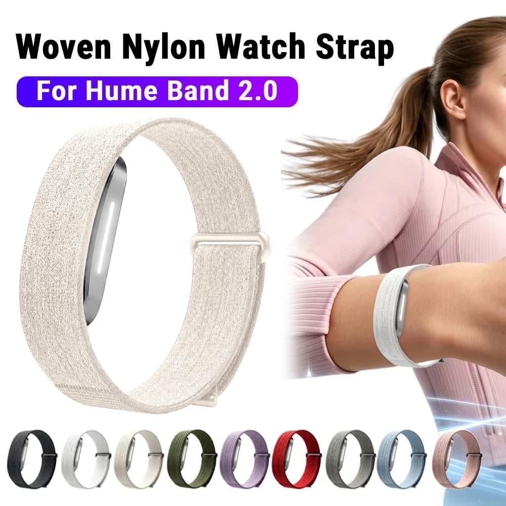 Woven Nylon Replacement Strap For Hume Band 2.0 Fitness Tracker Breathable Sport Wrist Band For Hume 2.0 Smart Band Accessories